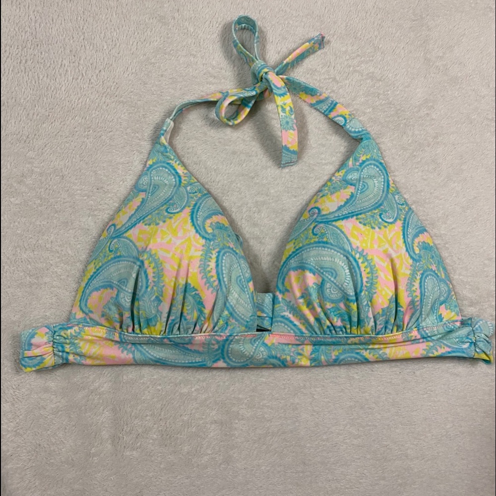 Victoria’s Secret Blue Floral Bikini Top